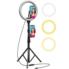 LED Dimmable Ring Light with Tripod Stand