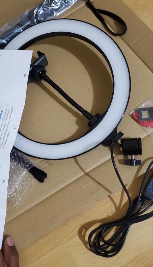 LED Dimmable Ring Light with Tripod Stand